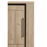 Buffet/bahut contemporain 220 cm chêne clair Henrik