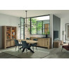 Buffet/bahut contemporain 220 cm chêne clair Henrik