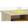 Bureau contemporain chêne brossé/blanc Rafaelo