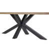 Table de salle à manger ovale contemporaine chêne clair Henrik