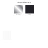 Chaise d'accueil en polypropylène noir empilable Fannie