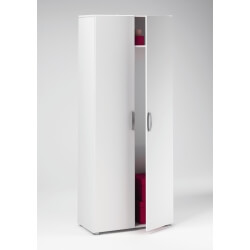 Armoire de rangement contemporaine blanche Curly
