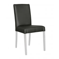 Chaise de salle à manger (lot de 2) coloris noir/blanc Evoria