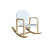 Fauteuil rocking chair enfant en bois coloris blanc Benny