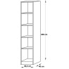 Etagère de bureau H 200 cm Londonien