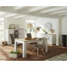 Buffet haut style campagne décor pin/chêne Romance
