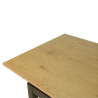 Table à manger extensible contemporaine chêne/noir Babette
