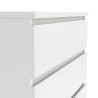 Commode contemporaine blanc laqué 5 tiroirs Best