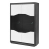 Vitrine moderne blanc/gris brillant Matera