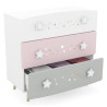 Commode enfant moderne 3 tiroirs Etoiles