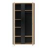Armoire enfant contemporaine 105 cm chêne/noir Duplex