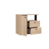 Commode enfant contemporaine chêne/noir Duplex