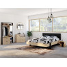 Commode enfant contemporaine chêne/noir Duplex