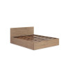 Lit coffre adulte contemporain coloris chêne Best