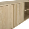 Meuble TV contemporain 180 cm chêne blond Faro