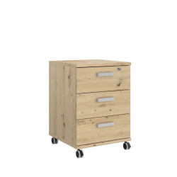 Caisson de bureau mobile chêne clair Start Up