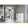 Bibliothèque contemporaine blanche H 104 cm Mayence