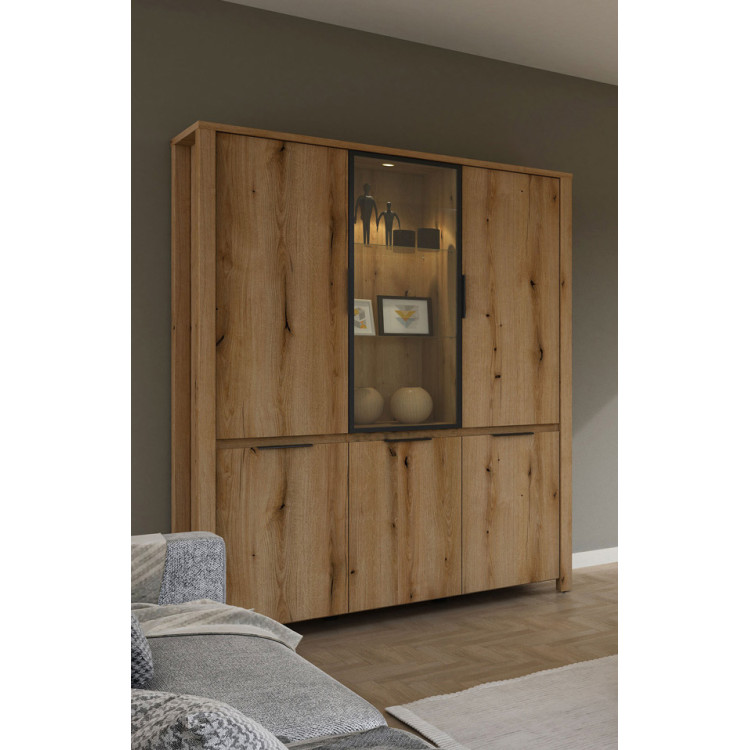 Vaisselier/argentier contemporain 150 cm chêne etna Bonno