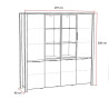 Vaisselier/argentier contemporain 200 cm chêne etna Bonno