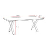 Table de salle à manger contemporaine chêne etna Bonno