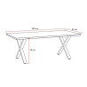 Table de salle à manger contemporaine chêne etna Bonno