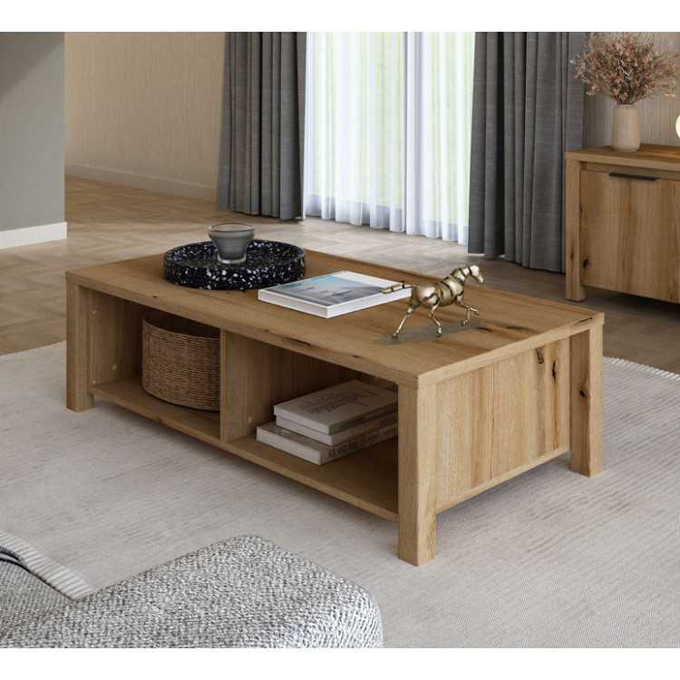 Table basse contemporaine chêne etna Bonno