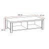 Table basse contemporaine chêne etna Bonno