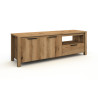 Meuble TV contemporain 170 cm chêne etna Bonno