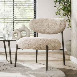 Fauteuil moderne en tissu Rudy