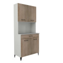Buffet de cuisine contemporain coloris chêne Malice