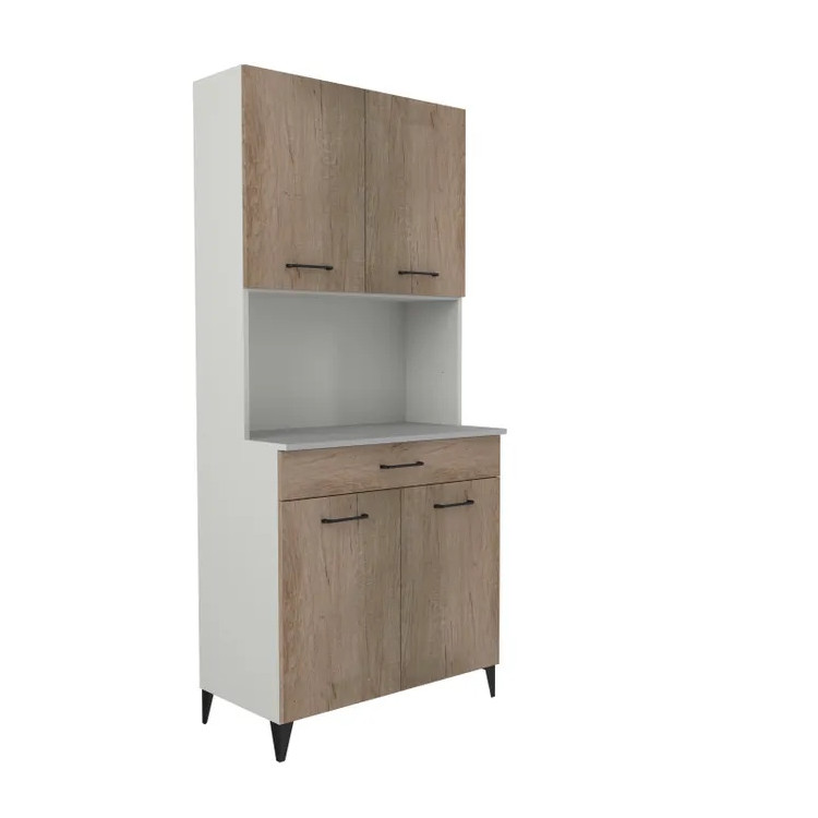 Buffet de cuisine contemporain coloris chêne Malice