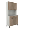 Buffet de cuisine contemporain coloris chêne Malice