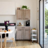 Buffet de cuisine contemporain coloris chêne Malice