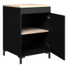 Meuble bas de cuisine contemporain 1 porte noir Onyx