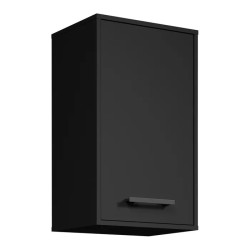 Meuble haut de cuisine contemporain 40 cm noir Onyx