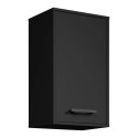 Meuble haut de cuisine contemporain 40 cm noir Onyx