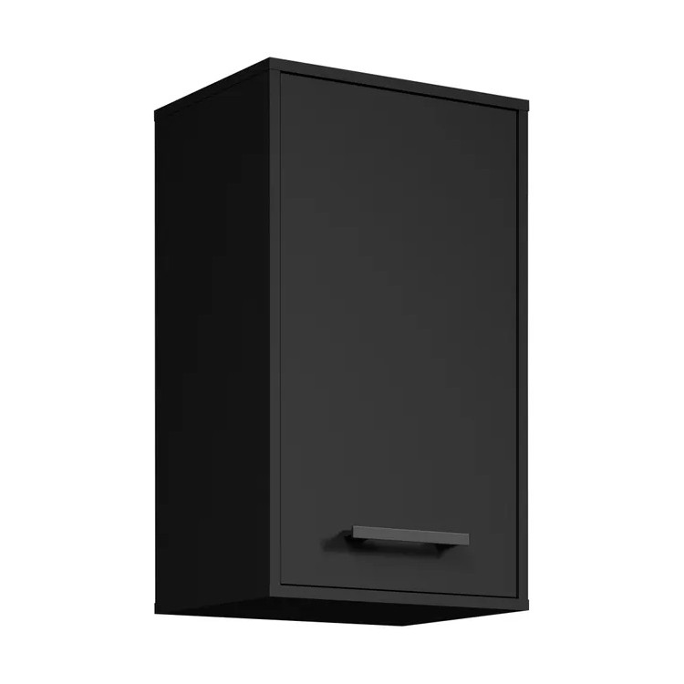 Meuble haut de cuisine contemporain 40 cm noir Onyx