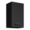 Meuble haut de cuisine contemporain 40 cm noir Onyx