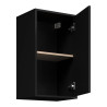 Meuble haut de cuisine contemporain 40 cm noir Onyx