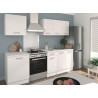 Meuble de four 60 cm contemporain blanc Uno
