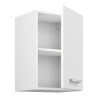 Meuble haut de cuisine 40 cm contemporain blanc Uno