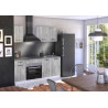 Meuble de four 60 cm contemporain gris béton Malice