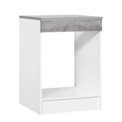 Meuble de four 60 cm contemporain gris béton Malice