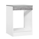 Meuble de four 60 cm contemporain gris béton Malice