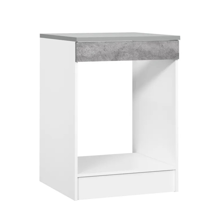 Meuble de four 60 cm contemporain gris béton Malice