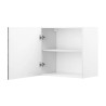 Meuble haut de cuisine 60 cm contemporain gris béton Malice