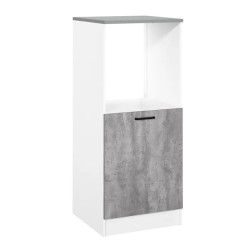 Demi-colonne de cuisine pour four contemporaine gris béton Malice