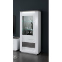Vitrine moderne 70 cm blanc laqué brillant Vertigo
