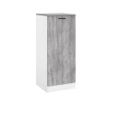 Demi-colonne de cuisine contemporaine gris béton Malice