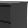Commode contemporaine 5 tiroirs noir mat Best
